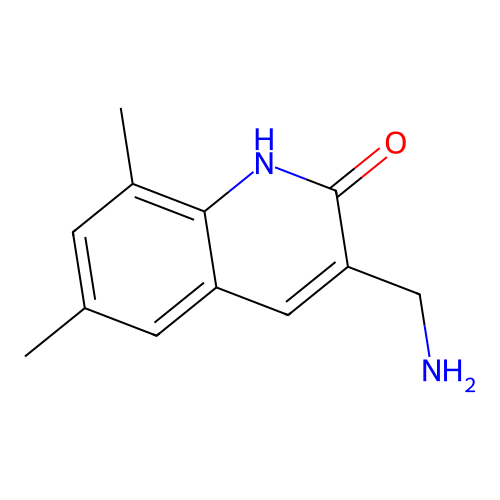 3-(Aminomethyl)-6,8-dimethylquinolin-2-ol structure