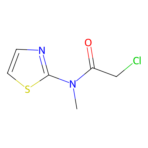 2-chloro-N-methyl-N-(1,3-thiazol-2-yl)acetamide structure