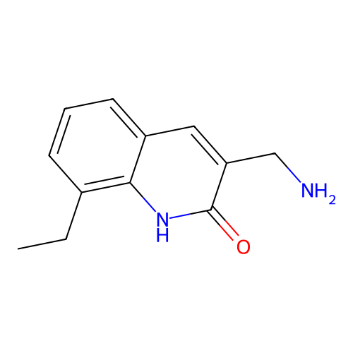 3-(Aminomethyl)-8-ethylquinolin-2-ol structure