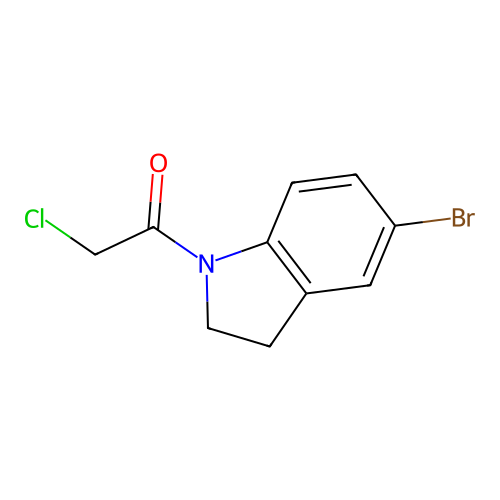 1-(5-Bromoindolin-1-yl)-2-chloroethan-1-one structure