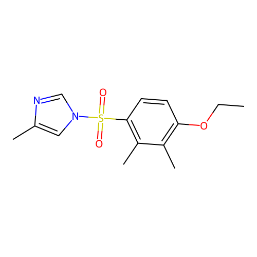 1-[(4-Ethoxy-2,3-dimethylphenyl)sulfonyl]-4-methylimidazole structure