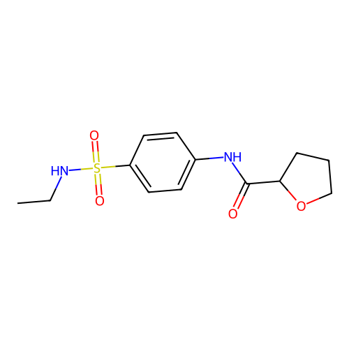N-[4-(ethylsulfamoyl)phenyl]oxolane-2-carboxamide structure