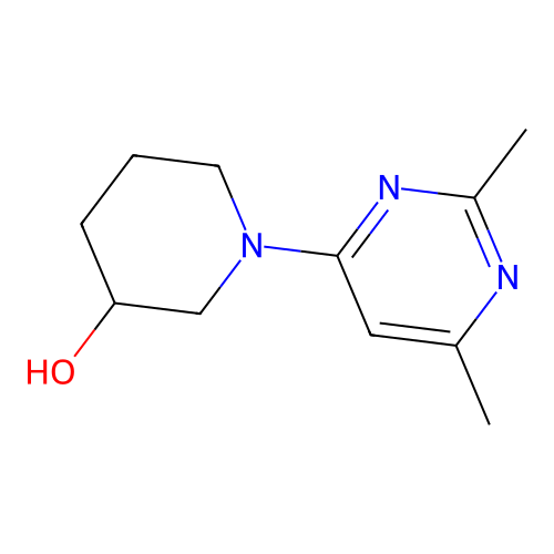 1-(2,6-Dimethylpyrimidin-4-yl)piperidin-3-ol structure