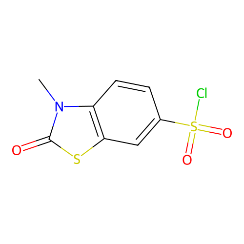3-Methyl-2-oxo-2,3-dihydro-1,3-benzothiazole-6-sulfonyl chloride structure