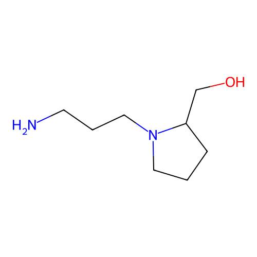 [1-(3-Aminopropyl)pyrrolidin-2-yl]methanol structure