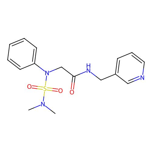 2-[N-(dimethylsulfamoyl)anilino]-N-(pyridin-3-ylmethyl)acetamide structure