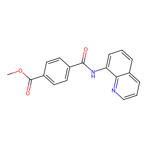 Methyl 4-[(quinolin-8-yl)carbamoyl]benzoate structure