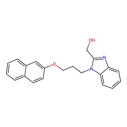[1-(3-Naphthalen-2-yloxypropyl)benzimidazol-2-yl]methanol structure