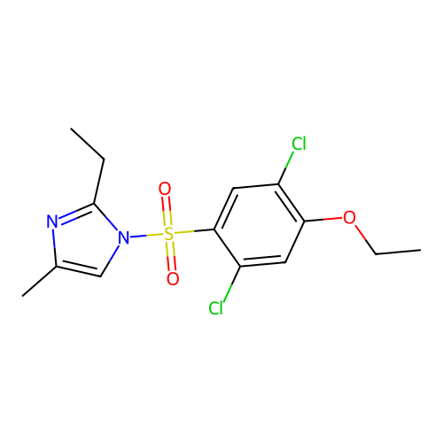 1-(2,5-Dichloro-4-ethoxyphenyl)sulfonyl-2-ethyl-4-methylimidazole structure