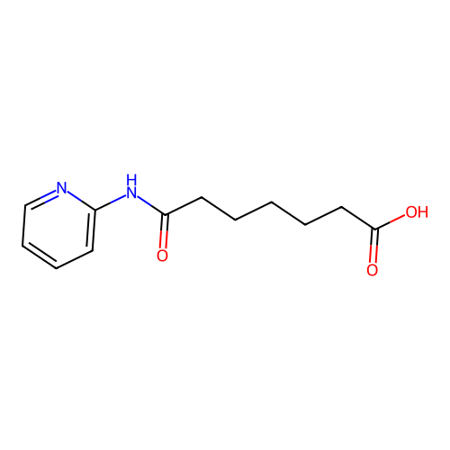 7-Oxo-7-(pyridin-2-ylamino)heptanoic acid structure