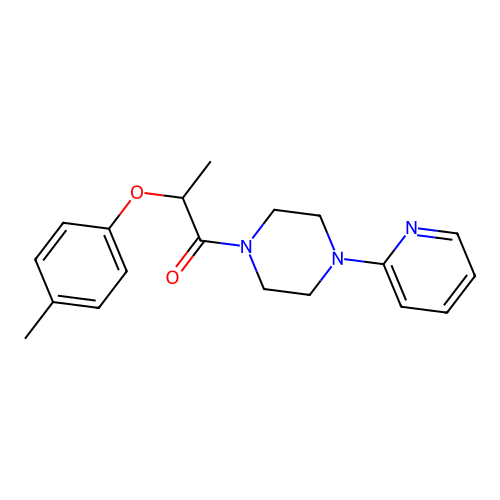 1-(4-Pyridin-2-yl-piperazin-1-yl)-2-p-tolyloxy-propan-1-one structure