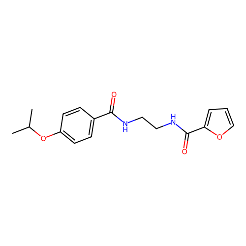 N-{2-[(4-isopropoxybenzoyl)amino]ethyl}-2-furamide structure