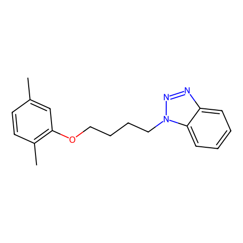 1-[4-(2,5-dimethylphenoxy)butyl]-1H-benzotriazole structure