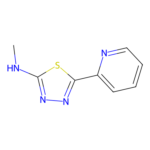 n-Methyl-5-(pyridin-2-yl)-1,3,4-thiadiazol-2-amine structure