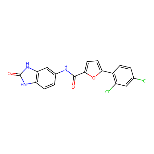C18H11Cl2N3O3 structure