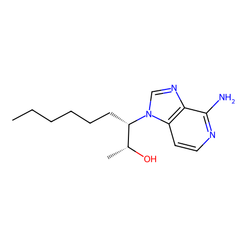 (2R,3S)-3-(4-Amino-1H-imidazo(4,5-c)pyridin-1-yl)-2-nonanol structure