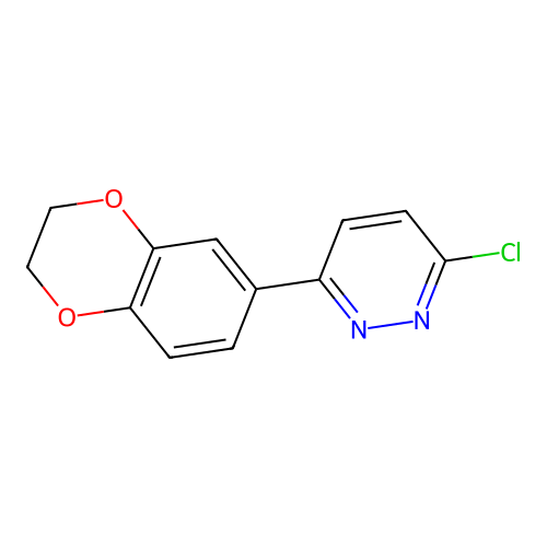 3-Chloro-6-(2,3-dihydro-1,4-benzodioxin-6-yl)pyridazine structure