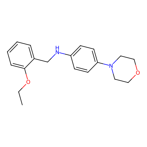 N-(2-ethoxybenzyl)-4-(morpholin-4-yl)aniline structure