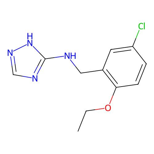 N-(5-chloro-2-ethoxybenzyl)-N-(1H-1,2,4-triazol-3-yl)amine structure