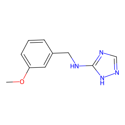 N-(3-methoxybenzyl)-N-(1H-1,2,4-triazol-3-yl)amine structure