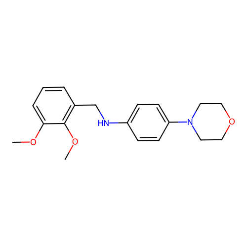 N-(2,3-dimethoxybenzyl)-4-(morpholin-4-yl)aniline structure