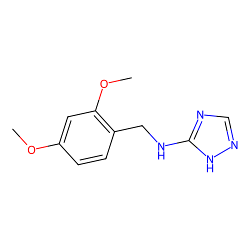 N-(2,4-Dimethoxybenzyl)-4H-1,2,4-triazol-3-amine structure