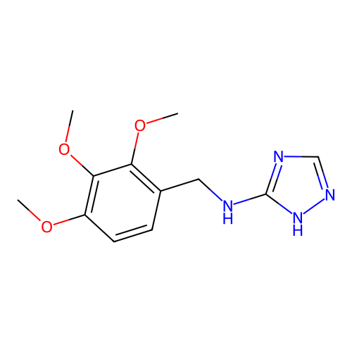 N-(2,3,4-trimethoxybenzyl)-1H-1,2,4-triazol-3-amine structure