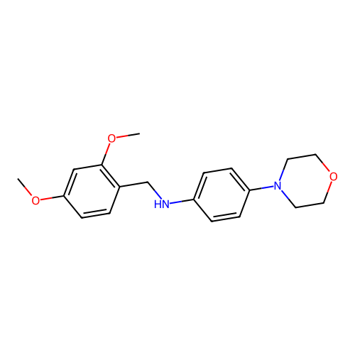 N-(2,4-dimethoxybenzyl)-4-(morpholin-4-yl)aniline structure