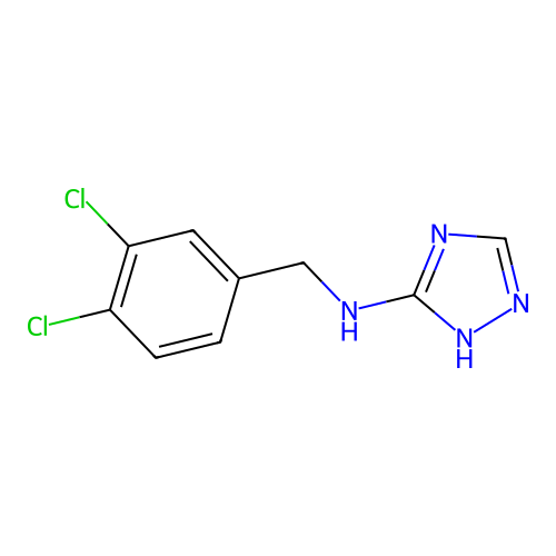 N-(3,4-dichlorobenzyl)-1H-1,2,4-triazol-3-amine structure