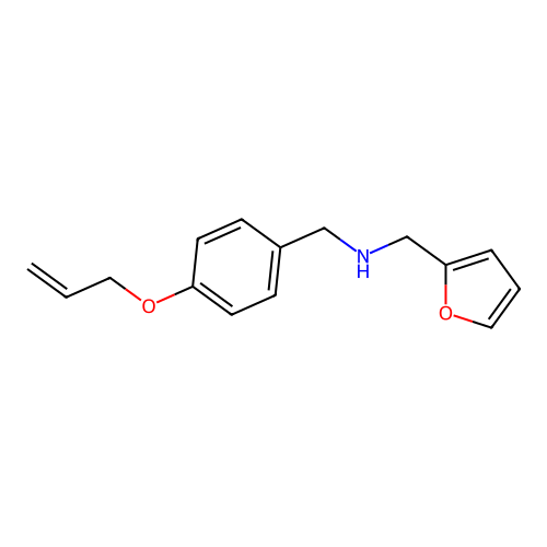 (4-Allyloxy-benzyl)-furan-2-ylmethyl-amine structure