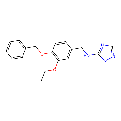 N-[4-(benzyloxy)-3-ethoxybenzyl]-1H-1,2,4-triazol-3-amine structure