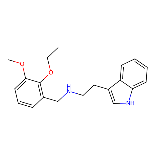N-(2-ethoxy-3-methoxybenzyl)-2-(1H-indol-3-yl)ethanamine structure