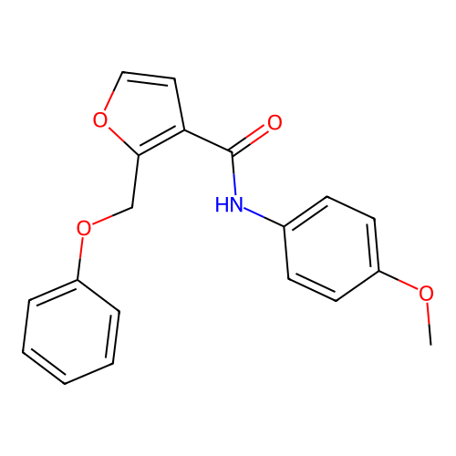 N-(4-methoxyphenyl)-2-(phenoxymethyl)furan-3-carboxamide structure