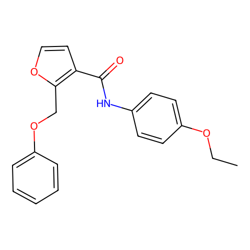 N-(4-ethoxyphenyl)-2-(phenoxymethyl)furan-3-carboxamide structure