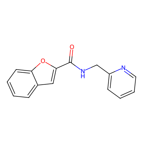 N-(pyridin-2-ylmethyl)-1-benzofuran-2-carboxamide structure