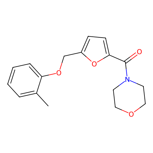 Morpholin-4-yl-(5-o-tolyloxymethyl-furan-2-yl)-methanone structure