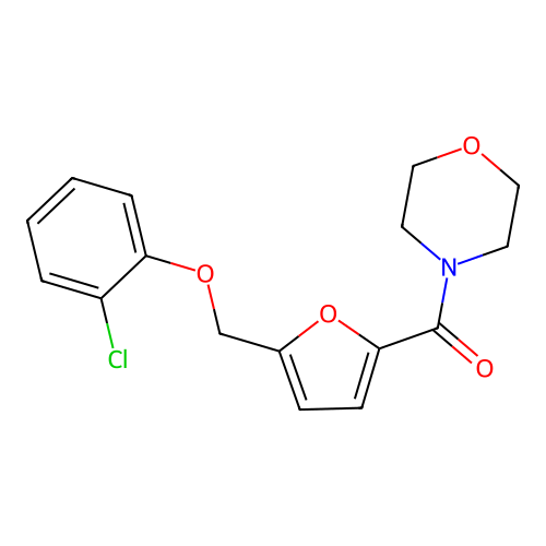 [5-[(2-Chlorophenoxy)methyl]furan-2-yl]-morpholin-4-ylmethanone structure