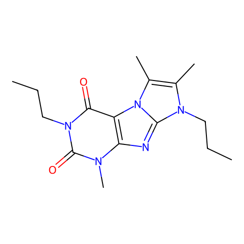 4,7,8-Trimethyl-2,6-dipropylpurino[7,8-a]imidazole-1,3-dione structure