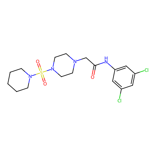 N-(3,5-Dichloro-phenyl)-2-[4-(piperidine-1-sulfonyl)-piperazin-1-yl]-acetamide structure
