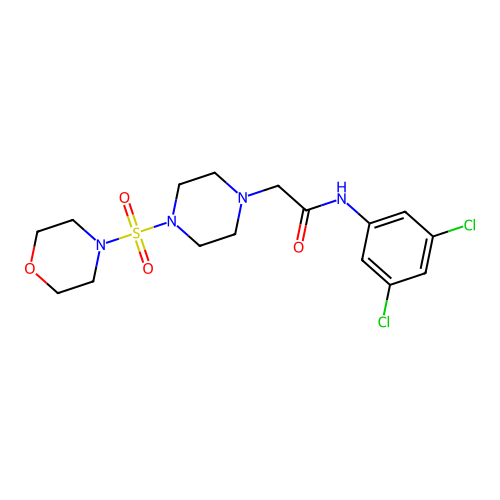 N-(3,5-Dichloro-phenyl)-2-[4-(morpholine-4-sulfonyl)-piperazin-1-yl]-acetamide structure
