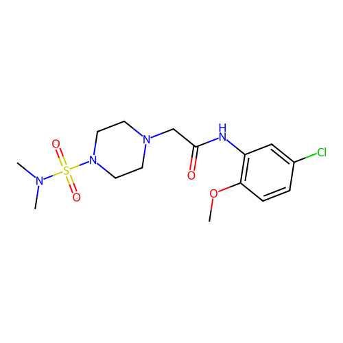 N-(5-chloro-2-methoxyphenyl)-2-[4-(dimethylsulfamoyl)piperazin-1-yl]acetamide structure