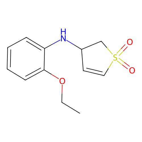 N-(2-ethoxyphenyl)-1,1-dioxo-2,3-dihydrothiophen-3-amine structure