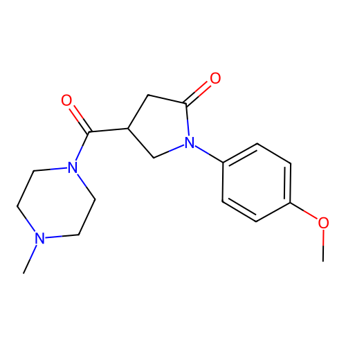 1-(4-Methoxyphenyl)-4-(4-methylpiperazine-1-carbonyl)pyrrolidin-2-one structure