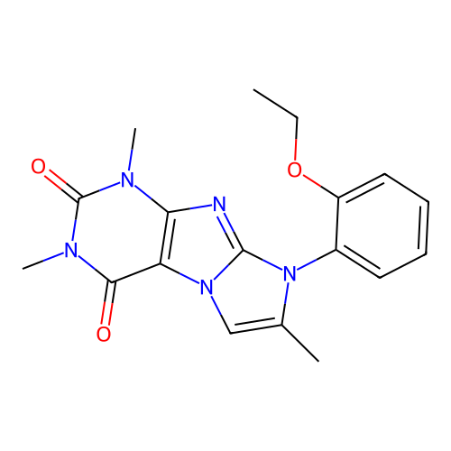 6-(2-Ethoxyphenyl)-2,4,7-trimethylpurino[7,8-a]imidazole-1,3-dione structure