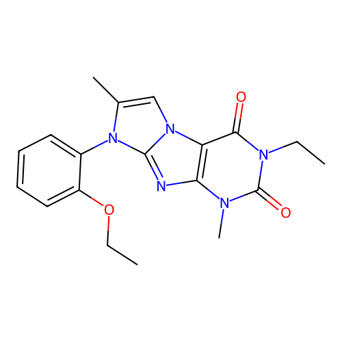 6-(2-Ethoxyphenyl)-2-ethyl-4,7-dimethylpurino[7,8-a]imidazole-1,3-dione structure