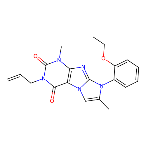 6-(2-Ethoxyphenyl)-4,7-dimethyl-2-prop-2-enylpurino[7,8-a]imidazole-1,3-dione structure