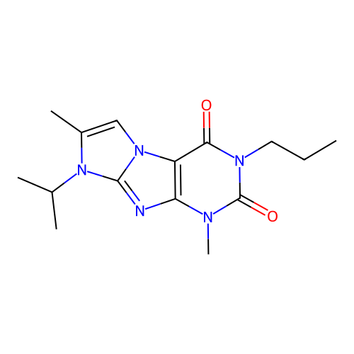 4,7-Dimethyl-6-propan-2-yl-2-propylpurino[7,8-a]imidazole-1,3-dione structure