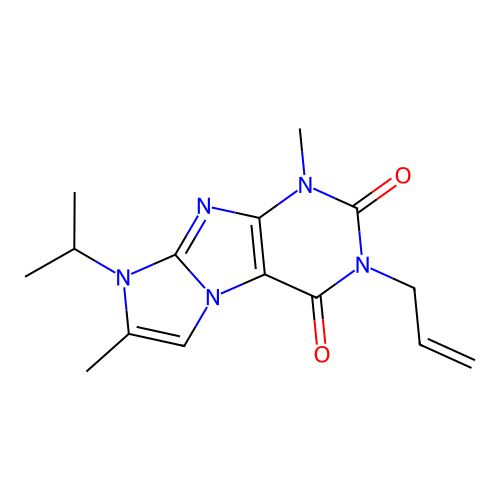 4,7-Dimethyl-6-propan-2-yl-2-prop-2-enylpurino[7,8-a]imidazole-1,3-dione structure