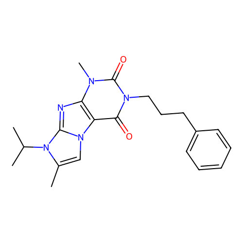 4,7-Dimethyl-2-(3-phenylpropyl)-6-propan-2-ylpurino[7,8-a]imidazole-1,3-dione structure