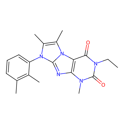 6-(2,3-Dimethylphenyl)-2-ethyl-4,7,8-trimethylpurino[7,8-a]imidazole-1,3-dione structure